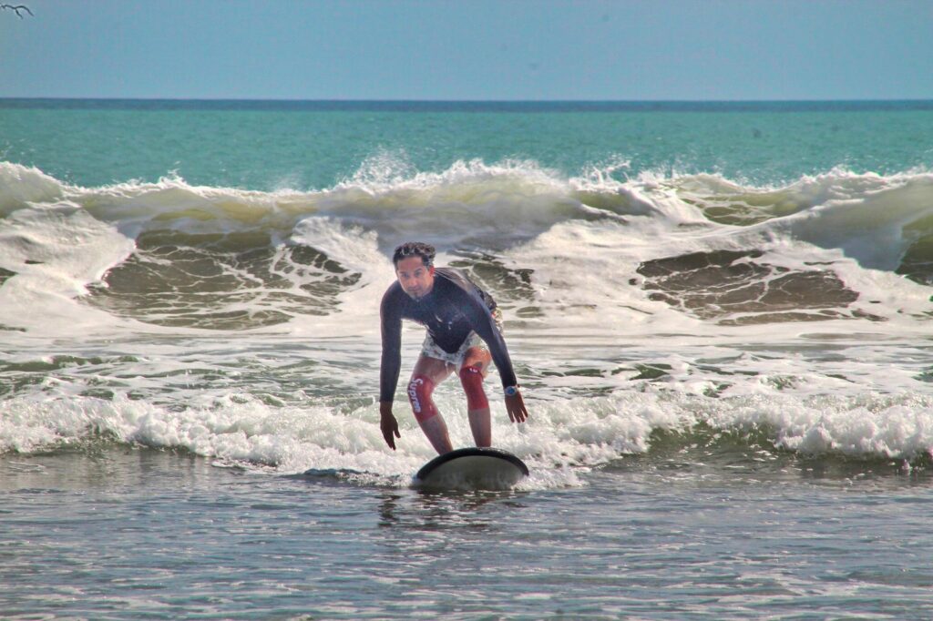 Surfing in Kuta Beach, Bali