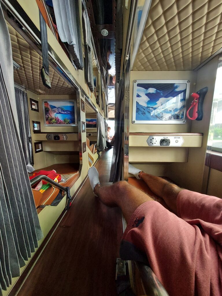 Sleeper bus in Vietnam